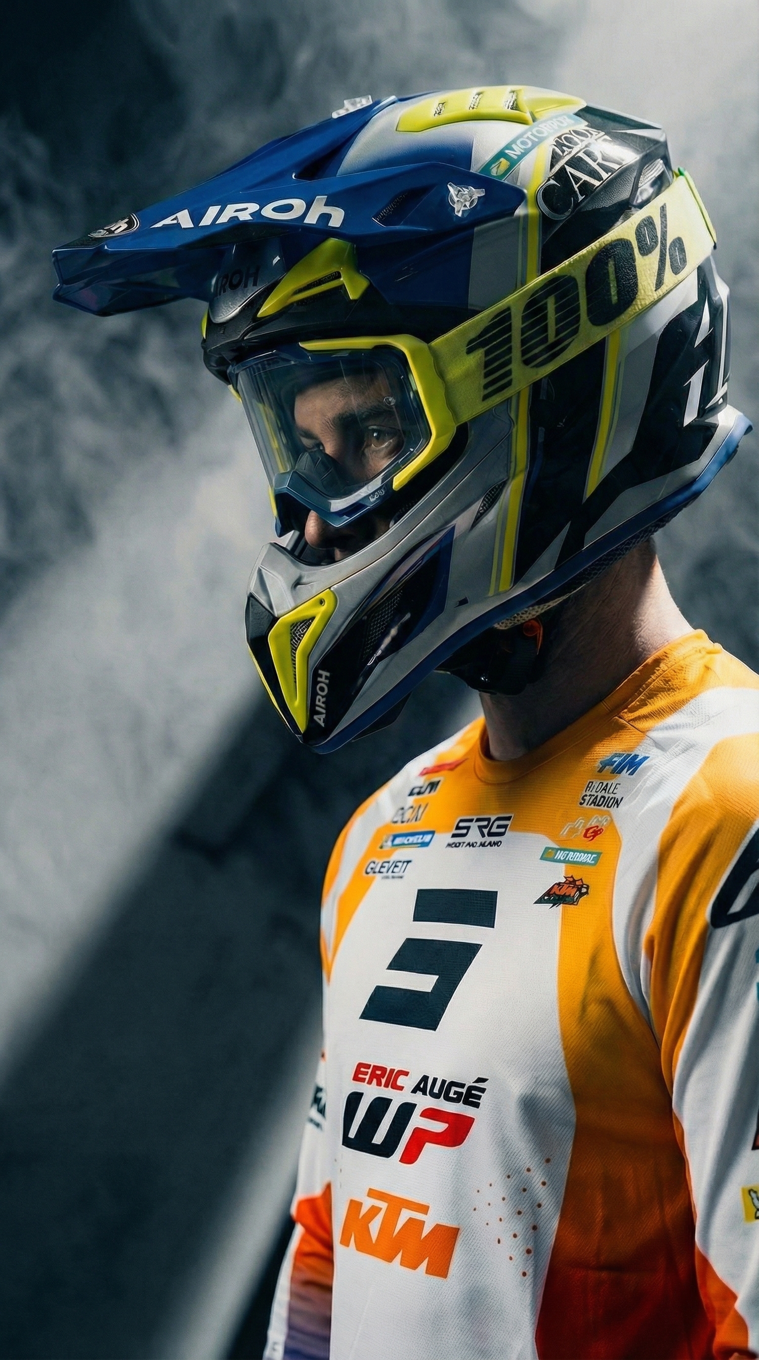 Piloto WP Eric Augé KTM con tricota nueva